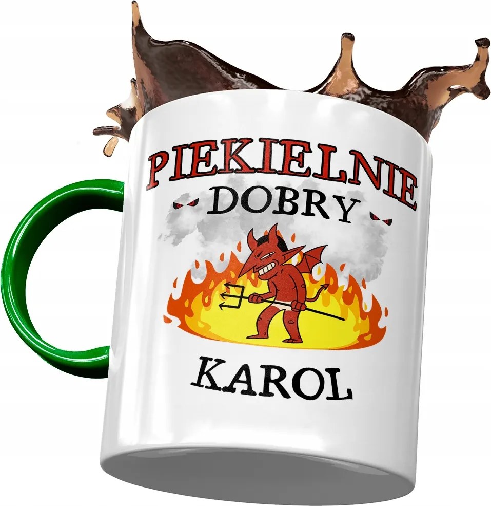 Zöld Bögre Károly Férj Kolléga Ajándék Nyomtatott Fotóval