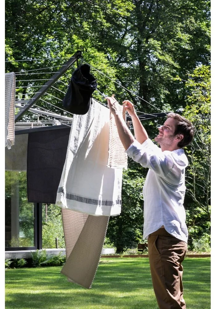 Antracitszürke kerti ruhaszárító 50 m Topspinner – Brabantia