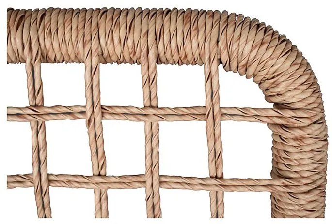 Erkély Bútorszett, Fém + Polyrattan, Bézs. NAT
