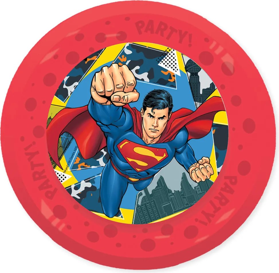 Superman Krypton micro prémium műanyag lapostányér 4 db-os szett 21 cm