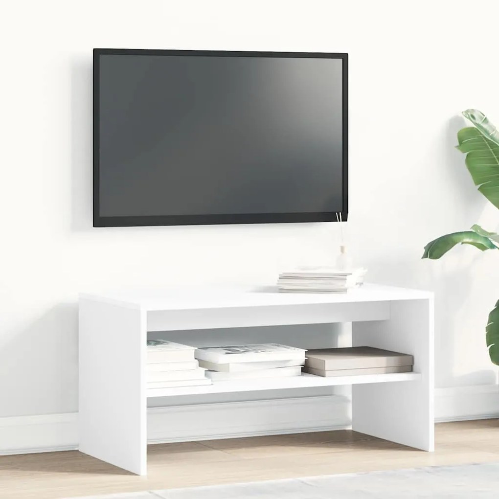 fehér forgácslap TV-szekrény 80 x 40 x 40 cm