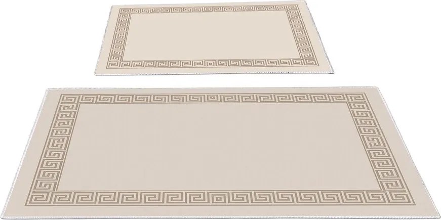 Világosbarna fürdőszobai kilépő szett 2 db-os 60x100 cm – Foutastic