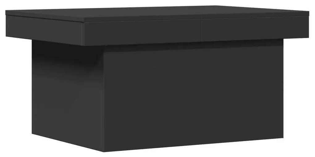 Fekete szerelt fa dohányzóasztal 100 x 55 x 40 cm