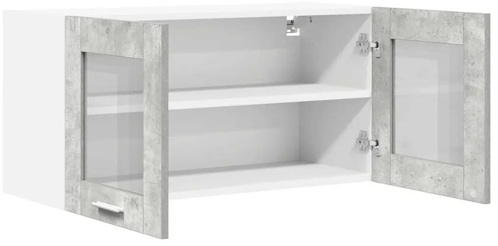 Függő szekrény Riga Beton szürke és fehér 80 x 31 x 40 cm