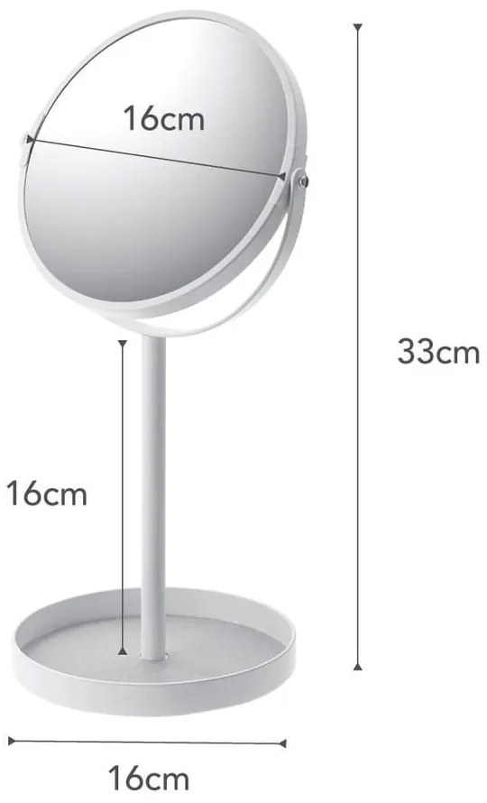 Kozmetikai tükör ø 17,5 cm Tower – YAMAZAKI