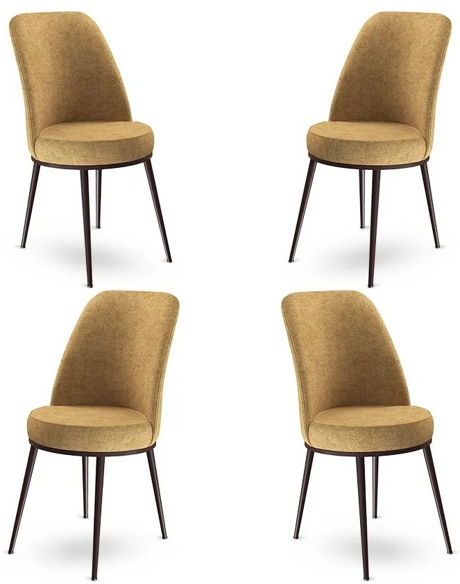 Dexa Cappuccino és Brown étkezőszék szett, 4 db, 4 db