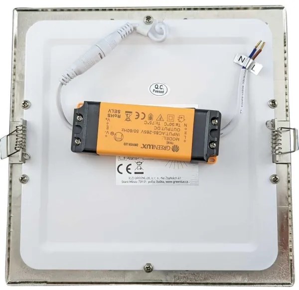 VEGA LED 18W 230V 3800K fürdőszobai mennyezeti lámpa IP44 22,5 cm