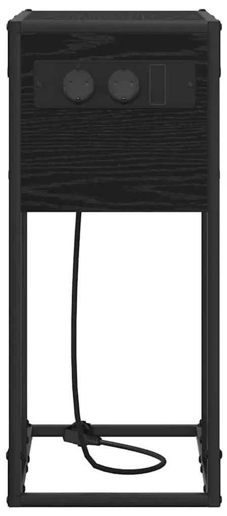 Éjjeli asztal Musta tammi 41.5 x 26 x 60.5 cm Faanyag