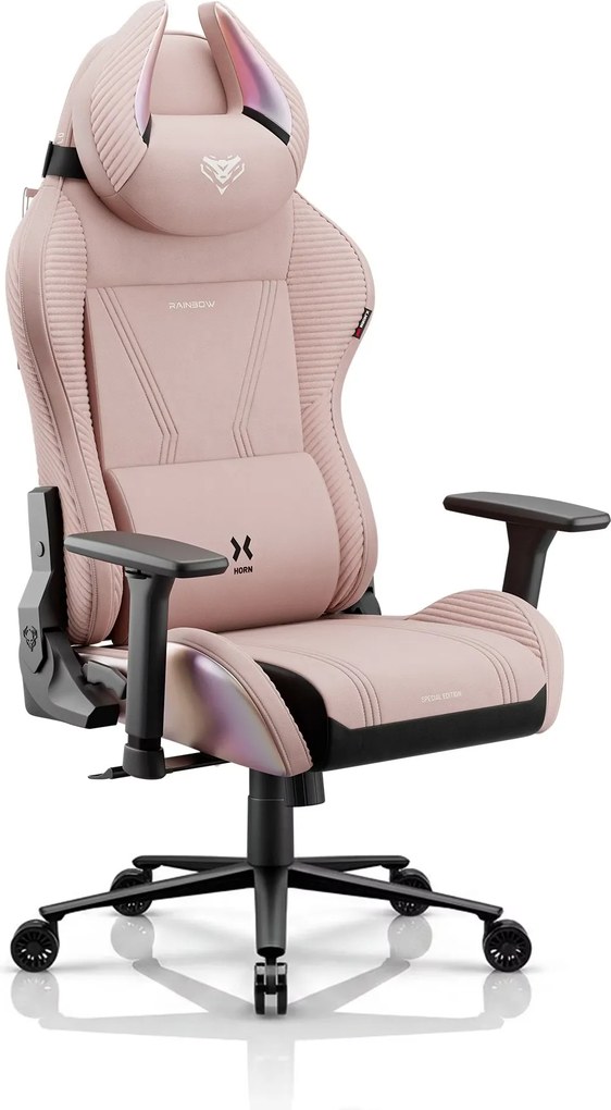 Gamer szék szövet rózsaszín Normal Size: Diablo X-Horn 2.0 Rainbow Pink