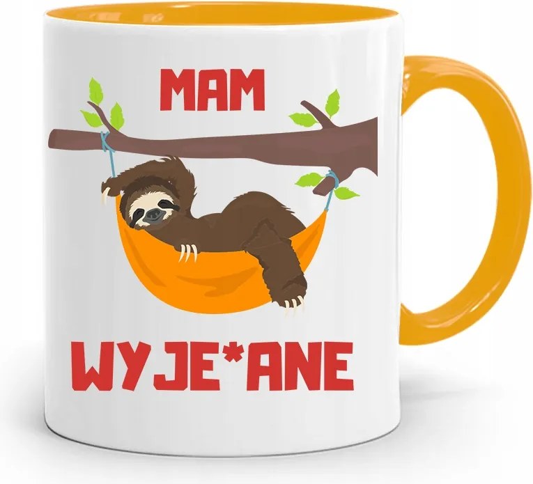 Sárga Vicces Bögre Vicces Kivehető, fényképes nyomattal