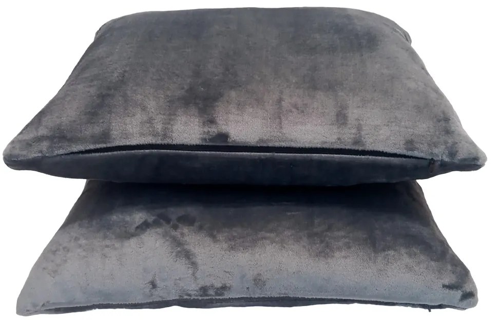 Szürke Fleece párnahuzat 50x60