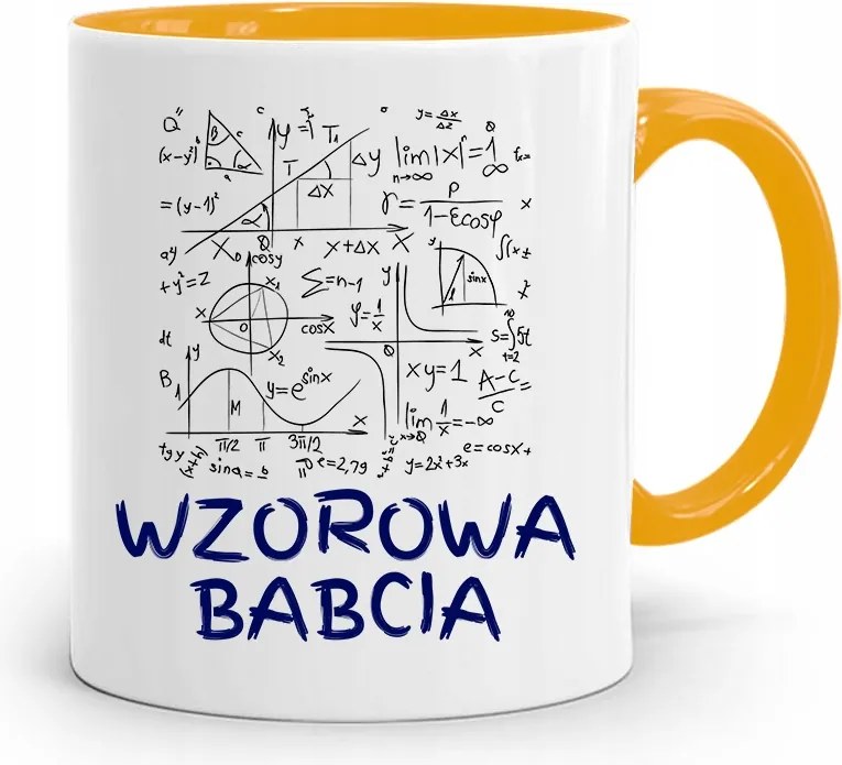 Sárga Bögre Nagymama Napja Mintás Nagymama Ajándék fényképes nyomtatással