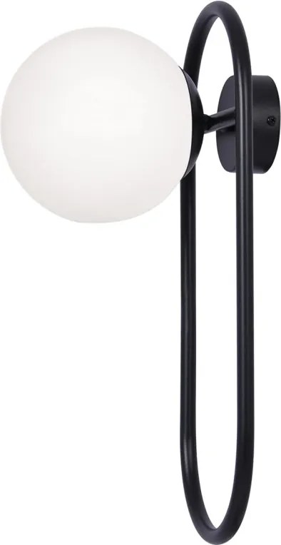 KAJA K-4964 FINESTRA Fekete Színű Fali Lámpa 1xE27 15W IP20