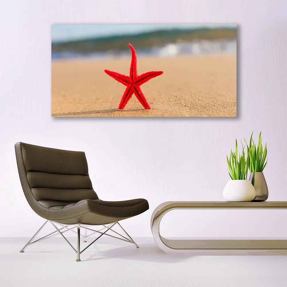 Vászonkép Starfish Beach Art 125x50 cm