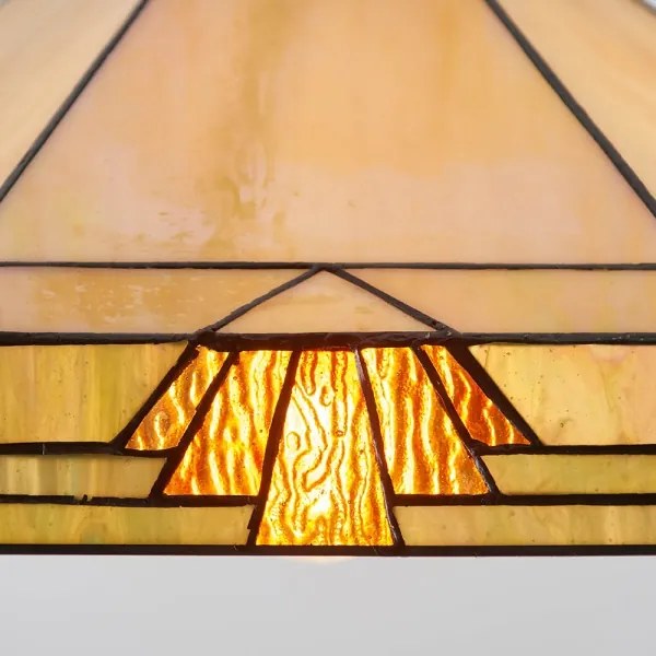 Endon 64285 - Tiffany NEVADA láncos csillár 1xE27/60W/230V átm. 35 cm