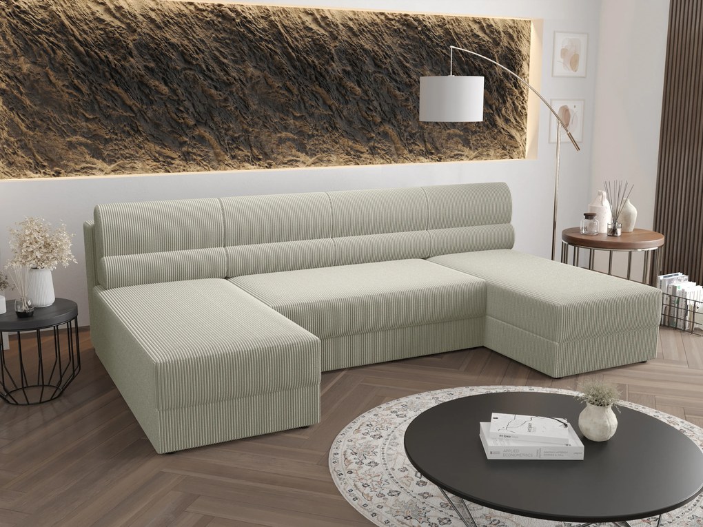 Sarok ülőgarnitúra U Radiant U1 (tejszín). 1057511