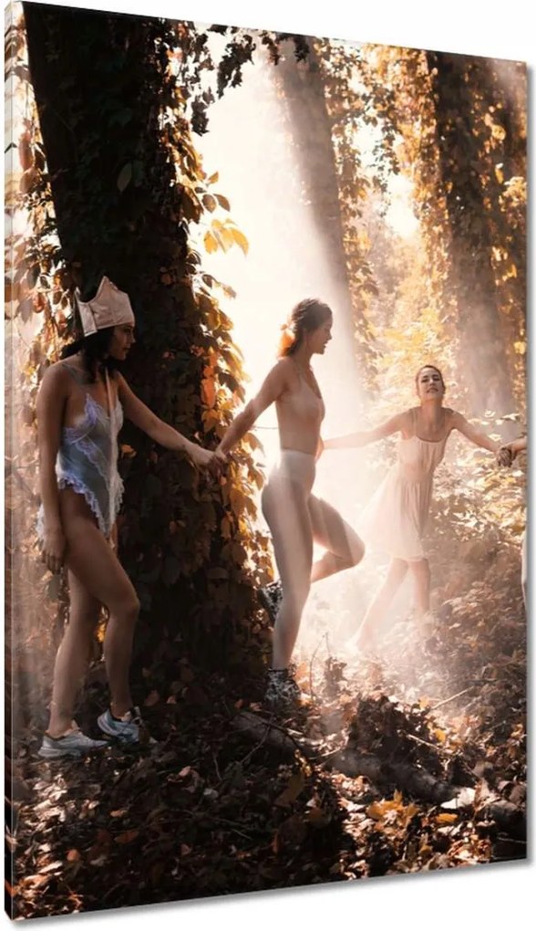 Vászonkép 80x120 Napéjegyenlőség Lányok tánca