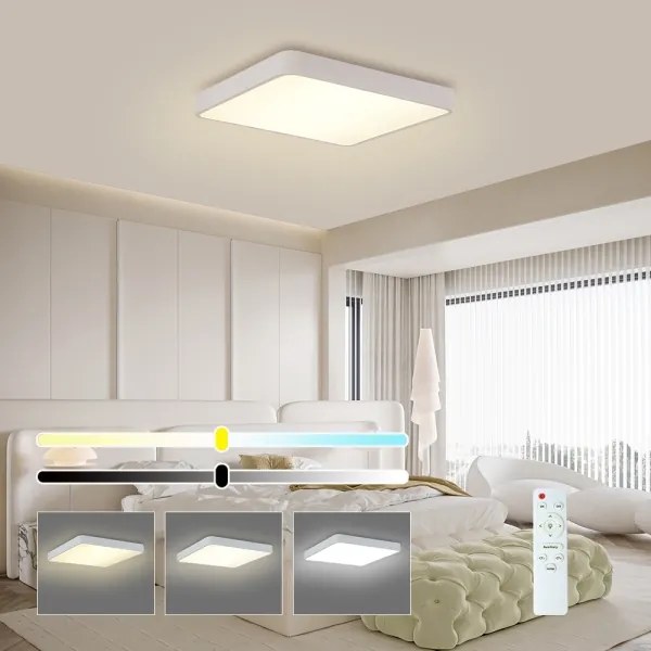 Brilagi - LED dimmelhető lámpa POOL SQUARE LED/36W/230V 3000-6000K 40x40 cm fehér+DO