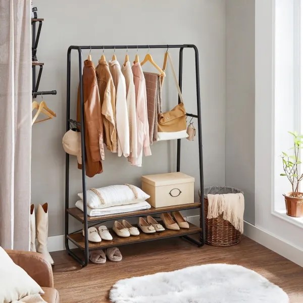 Álló fogas LINEA barna/fekete