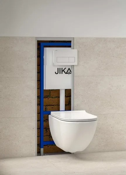 Fali WC + MIO WC-ülőke + DUAL nyomólap + rejtett beépítőmodul + alátét