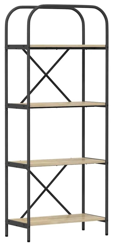 Könyvespolc sonoma tölgy 60 x 30 x 146 cm Faanyag
