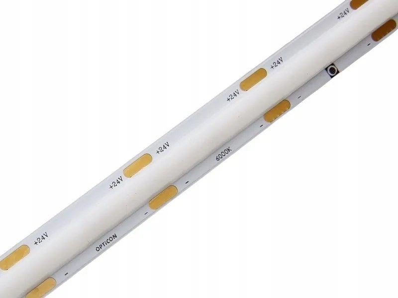 Led Szalag Cob 24V DC Fehér Hideg 6000K 15W 1920lm Ra>90 10mm IP20 Opticon