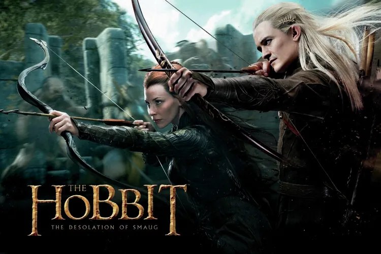 Művészi plakát Hobbit - Legolas and Tauriel