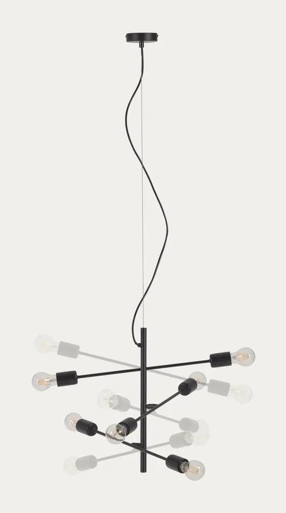 Fekete függőlámpa ø 55 cm Spica – Kave Home