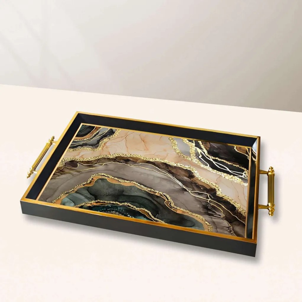 Üveg tálca, 38×24 cm – TPA10046