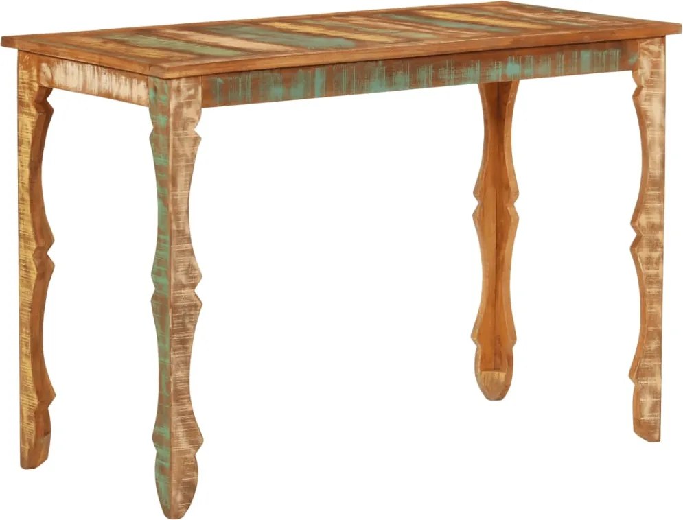 vidaXL tömör újrahasznosított fa étkezőasztal 110 x 52 x 76 cm