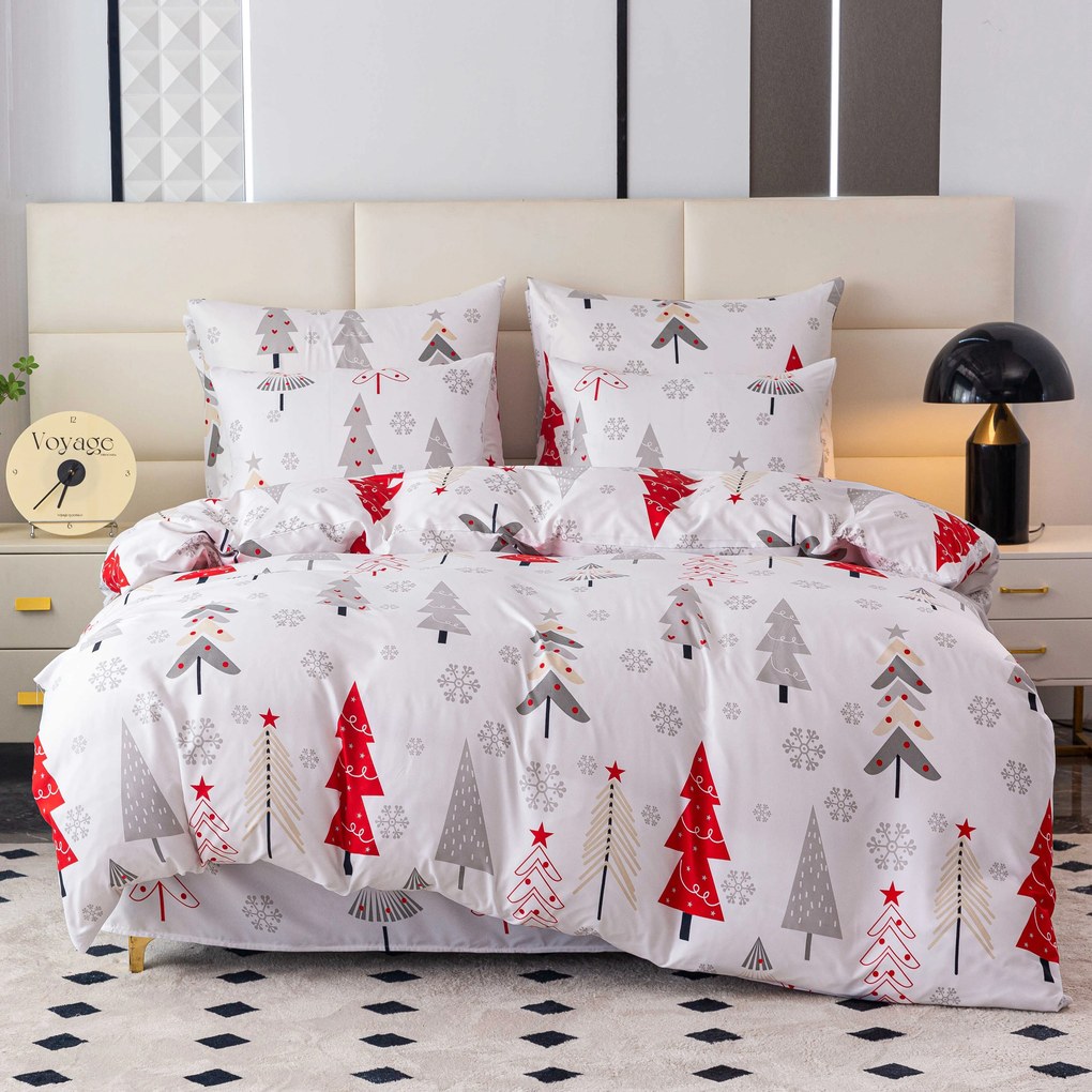 Mikroszálas ágyneműhuzat JINGLE fehér Ágyneműhuzat mérete: 80 x 80 cm | 135 x 200 cm