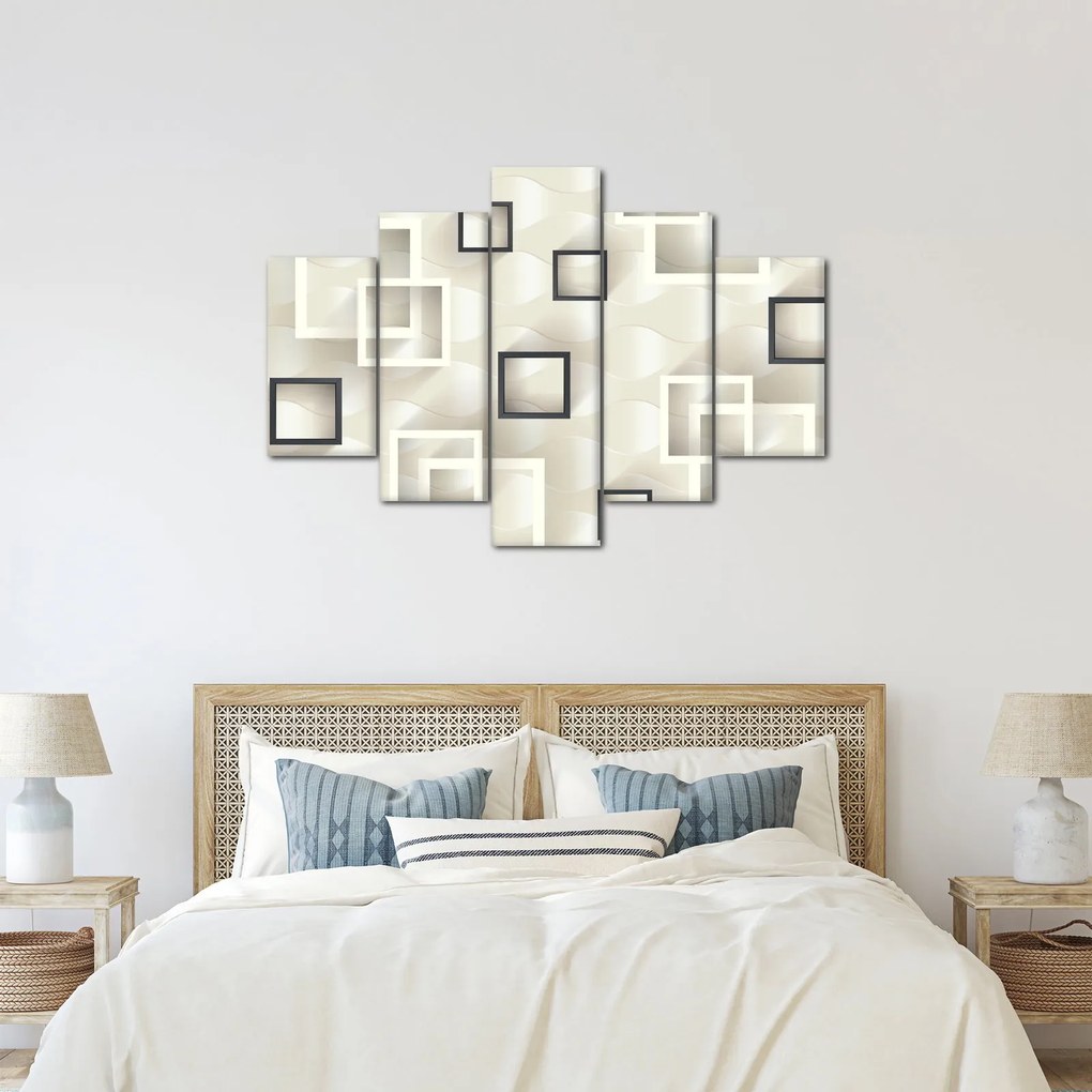 Geometriai absztrakt kép (150x105 cm)