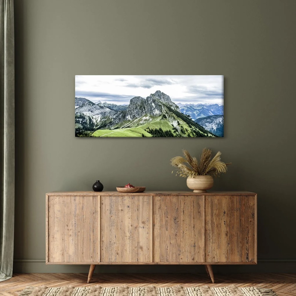 Kép - hegycsúcsok (120x50 cm)