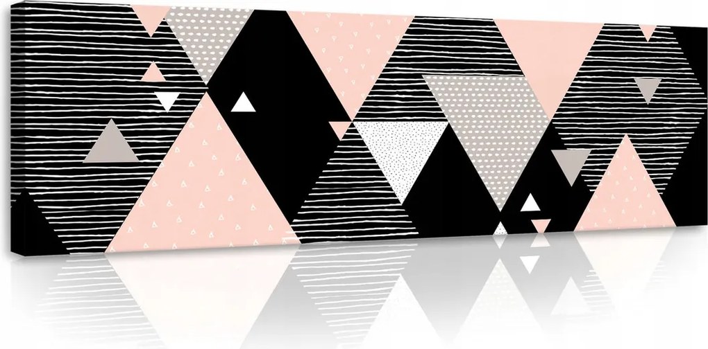 Vászonkép 145x45 Geometriai figurák háromszögek absztrakt minimalizmus geometria
