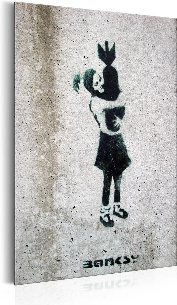 Plakát fémen - Bomb Hugger by Banksy [Allplate]