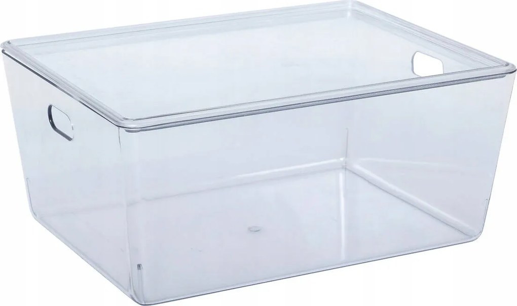 Átlátszó Műanyag Doboz Fedéllel Szelén Szekrényhez 11 L 35X26X15,3