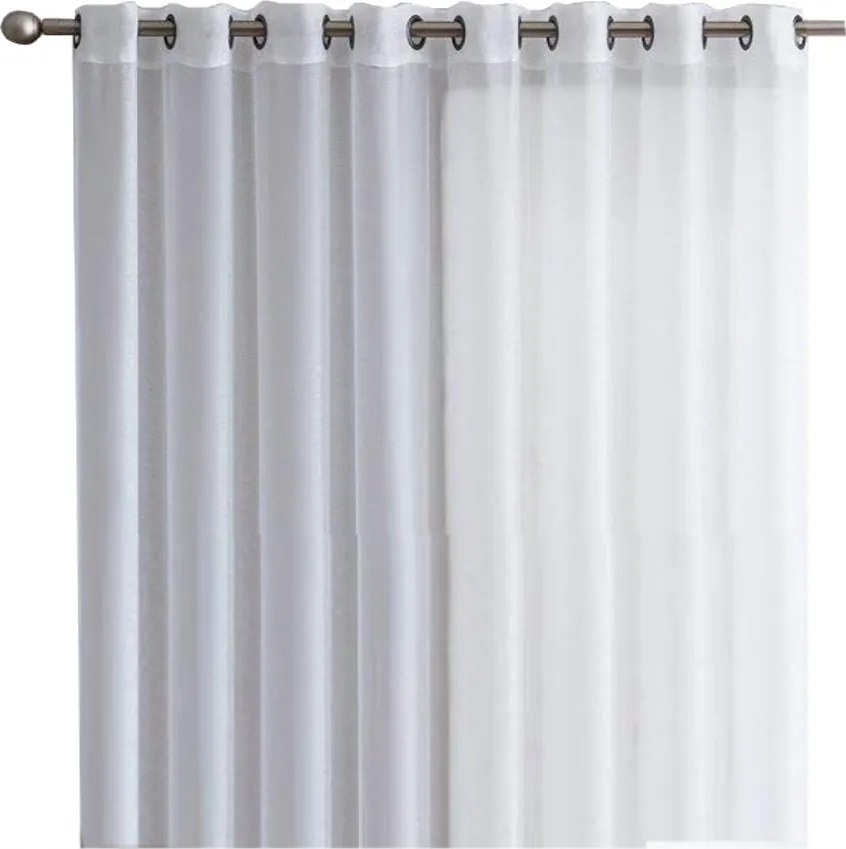 Klasszikus Fátyol Függöny Fehér 300x160 cm