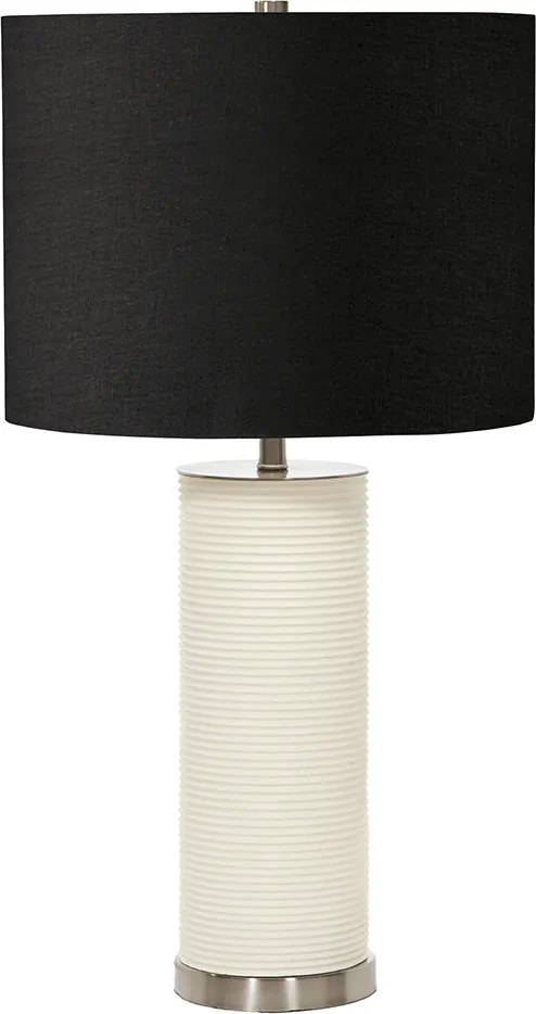 Elstead modern asztali lámpa ripple fehér ezüst elsripple-tl-wht-b