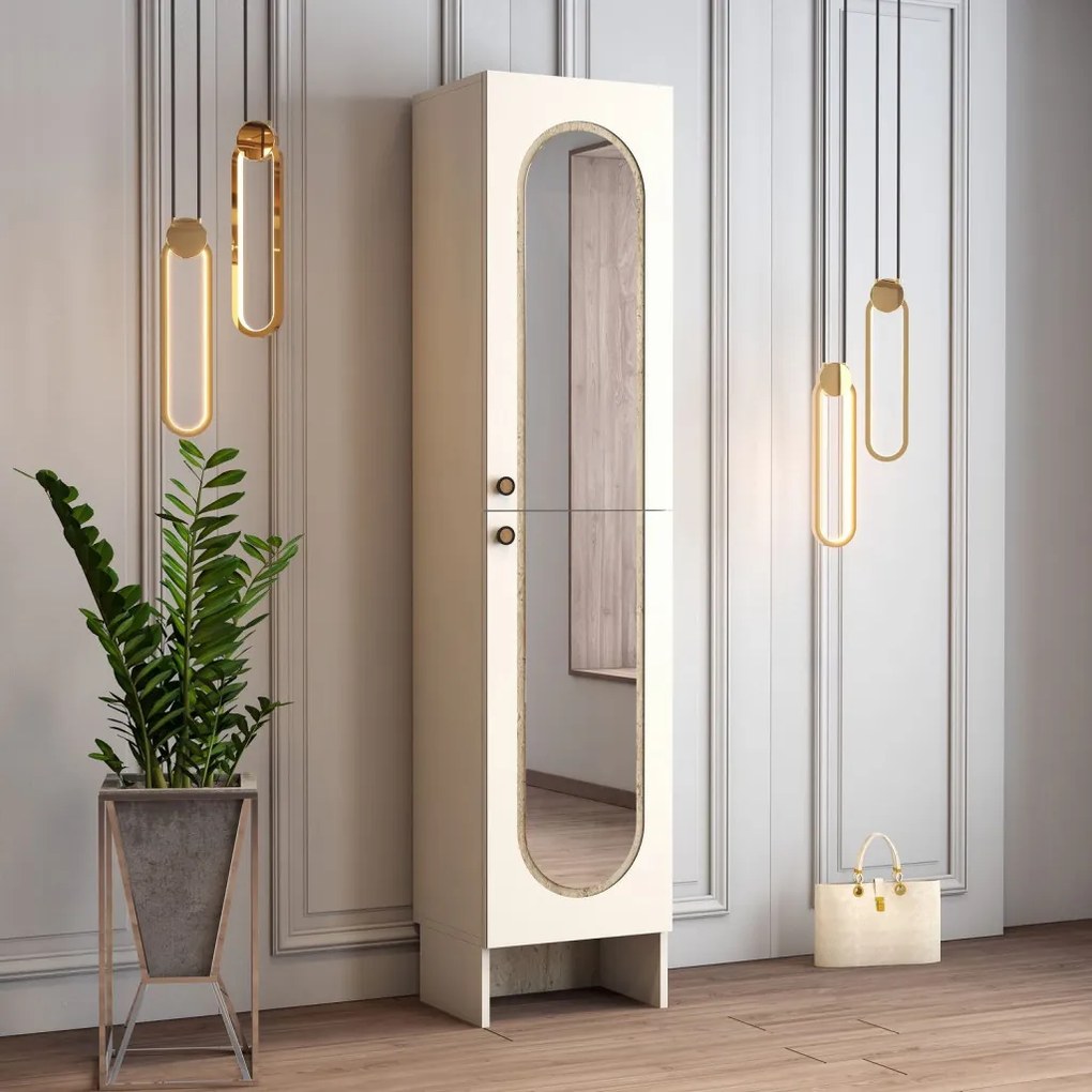 Palermo előszobafal, krém-travertin, 45 cm – TR845HCT4239