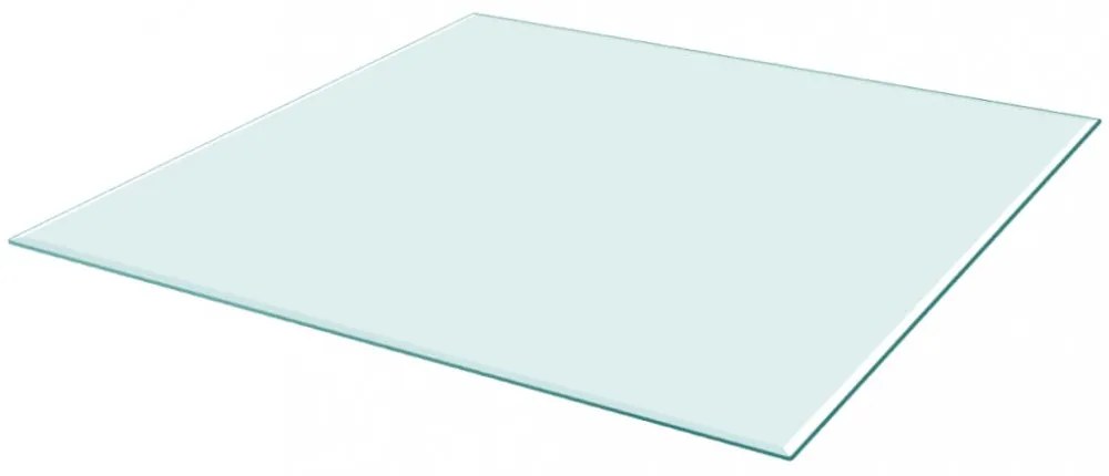 edzett üveg asztallap négyszögletes 800x800 mm