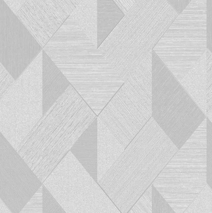 Decomode Scandi Lines Zilver/Grijs 52 cm × 10,05 m Flizelin tapéta Vli