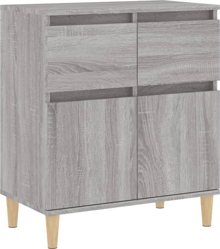 vidaXL szürke sonoma színű szerelt fa tálalószekrény 60 x 35 x 70 cm