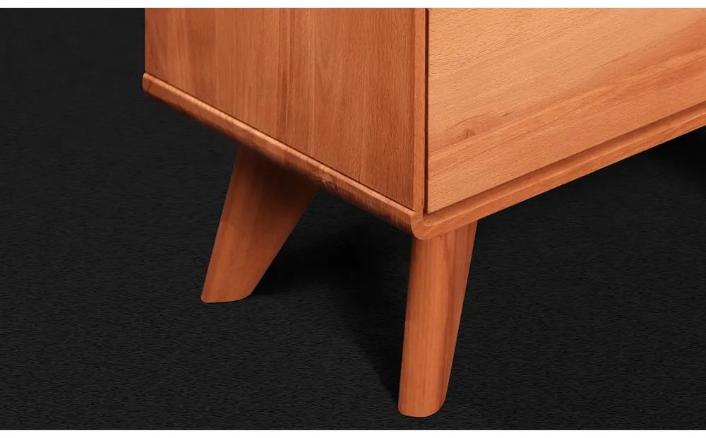 Alacsony bükkfa komód 134x63 cm Greg - The Beds