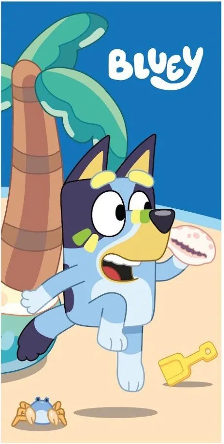 Bluey Seaside Play fürdőlepedő, strand törölköző 70x140 cm (Fast Dry)