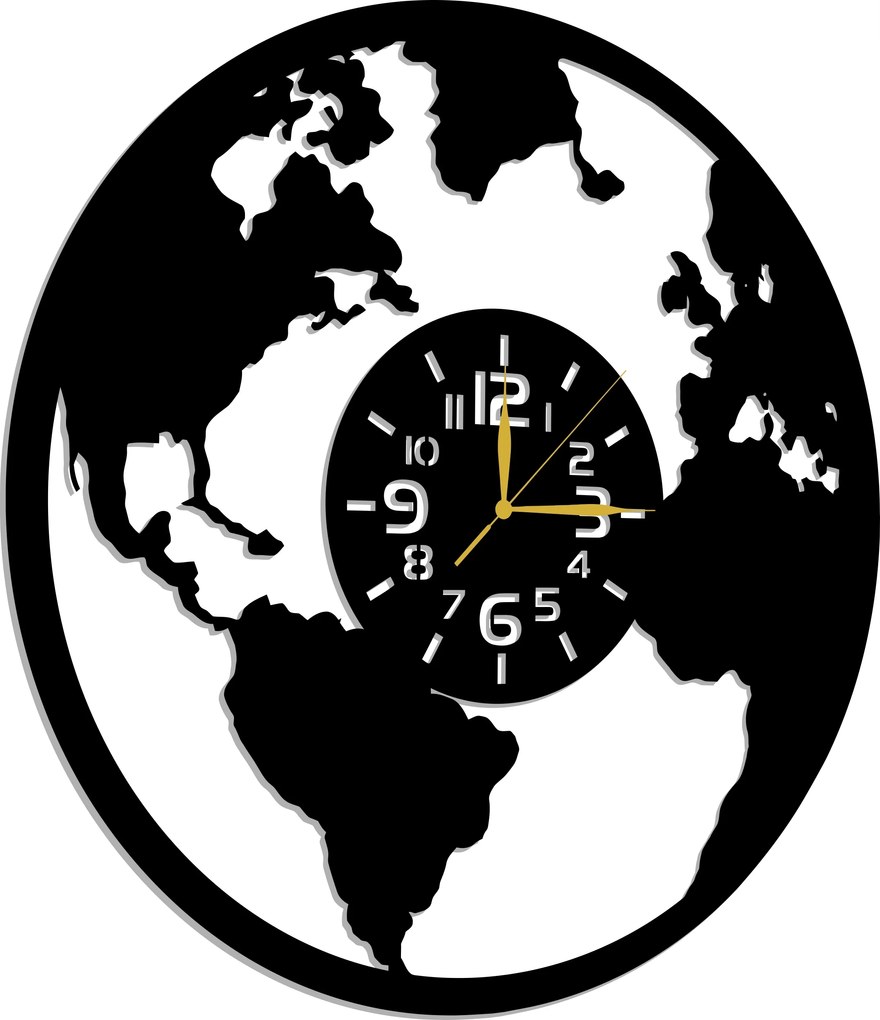 Óra Utazó Bolygó Föld Utazás Ökológia Ajándék 60CM 3D