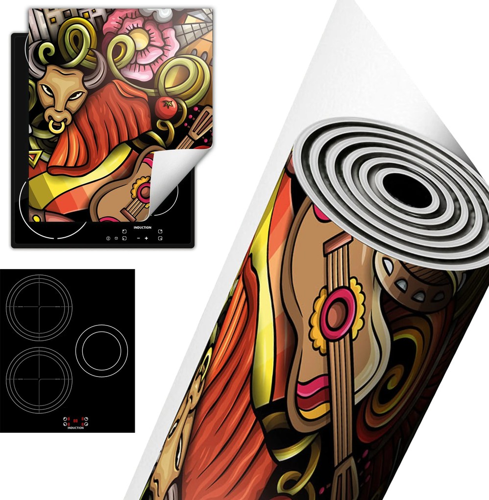 Tűzhelyvédő Szőnyeg Asztali Dekoráció 45x52 színes Spanyolország