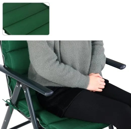 Detex® 6 db kétoldalas Vanamo párna 120x45x5 cm - szürke/zöld