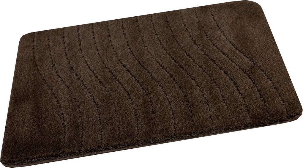 Fürdőszobai Csúszásgátló Szőnyeg Wc-hez Wenge Hullámok Sara Szőnyeg 60x100 cm