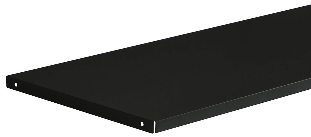 Fém polc irodai szekrényhez, fekete, 900x20x360 mm