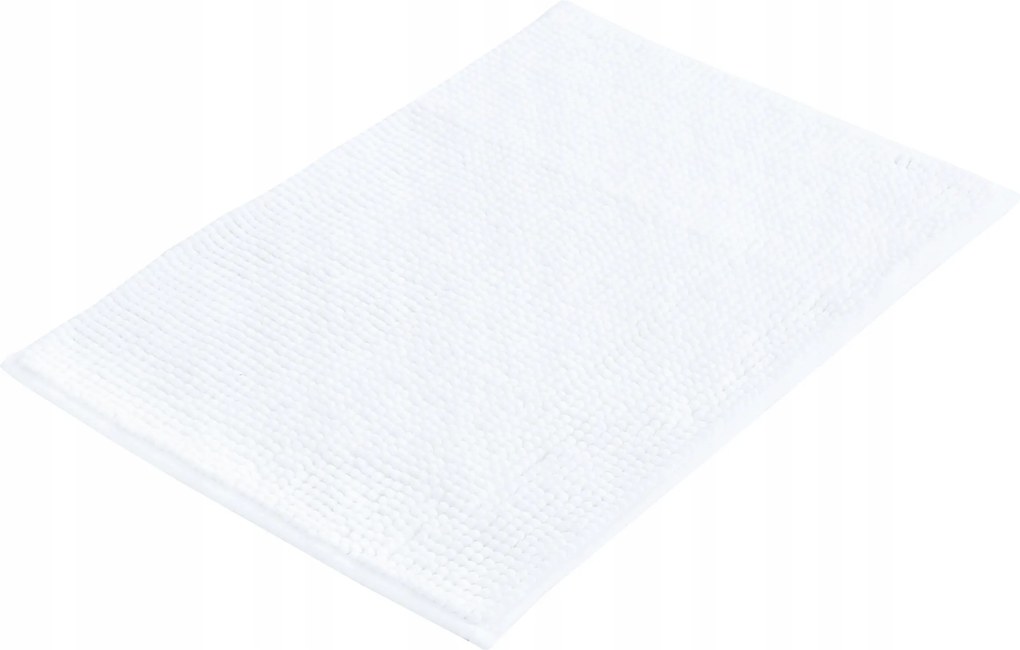 Puha fürdőszobaszőnyeg 40x60 mikroszálas fehér téglalap alakú Bisk 08146